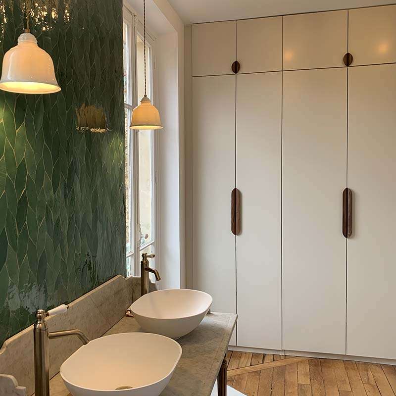 Salle de bains d'une maison rénové à Versailles quartier Montreuil