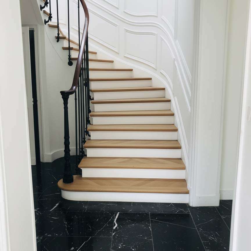 Rénovation d'un escalier d'une maison au Chesnay