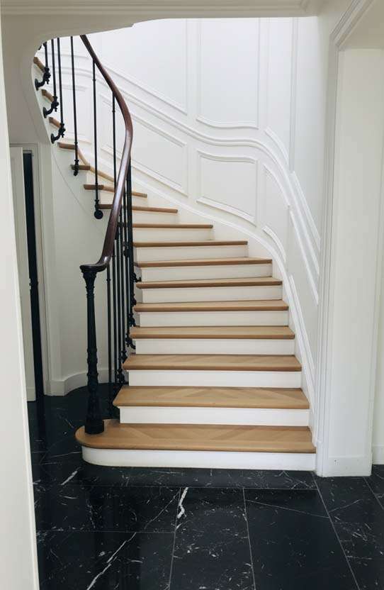 Rénovation d'un escalier d'une maison au Chesnay
